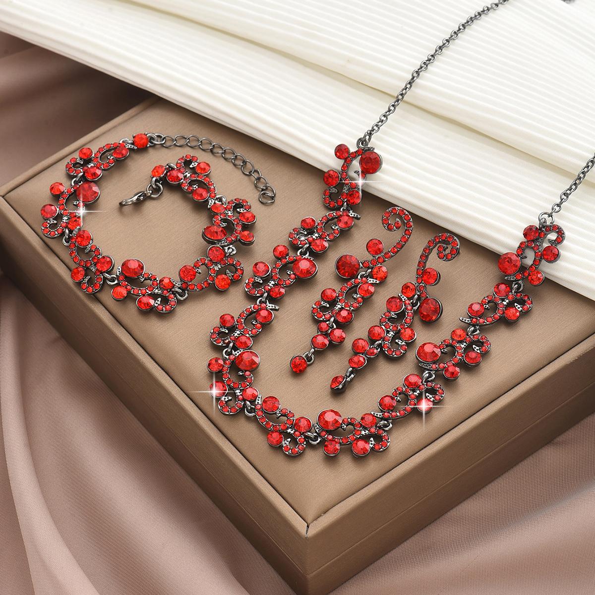 4PC Women s Fashion Water Diamond Petal Necklace Earrings Bracelet Set, Suitable for Wedding, Party, and Festival Gifts
4PC Women s Fashion Water Diamond Petal Necklace Earrings Bracelet Set, Suitable for Wedding, Party, and Festival Gifts