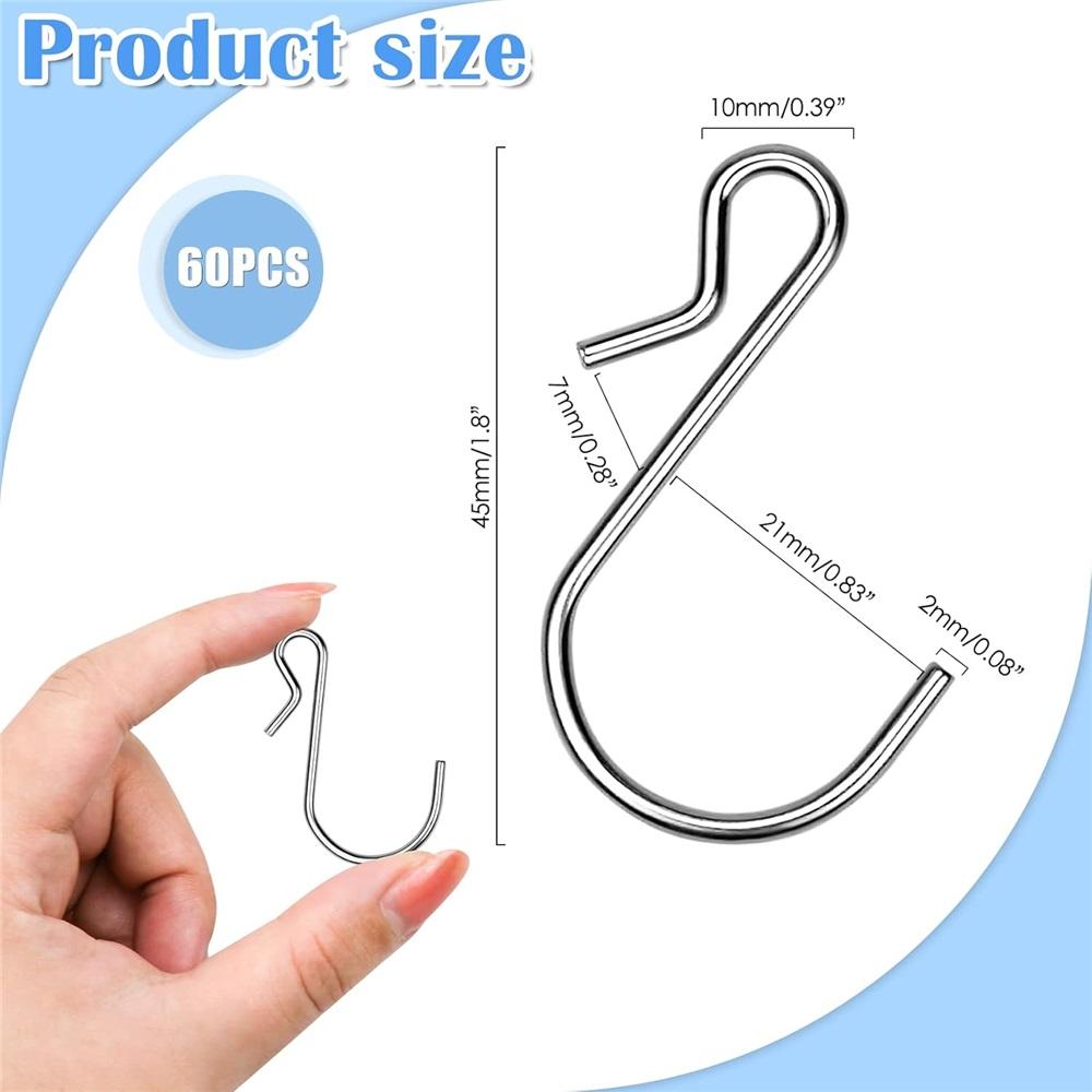 60 металлических крючков с пазами, крючки для рождественских огней, устойчивые к атмосферным воздействиям крючки-клипсы для подвешивания рождественских украшений, наружные гирлянды, украшения для вечеринок 60 Pcs
60 металлических крючков с пазами, крючки для рождественских огней, устойчивые к атмосферным воздействиям крючки-клипсы для подвешивания рождественских украшений, наружные гирлянды, украшения для вечеринок 60 Pcs