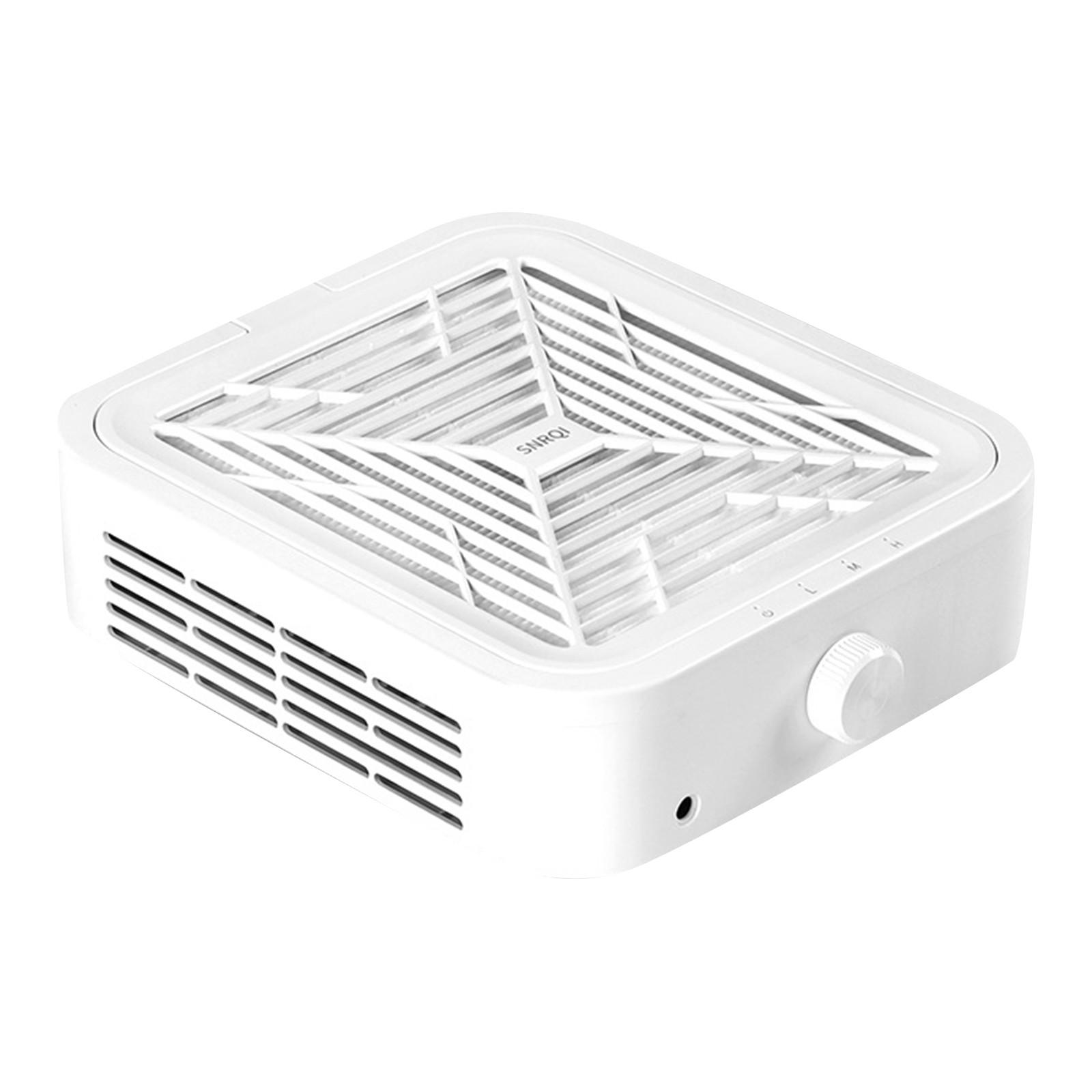 Бесщеточный пылесос для ногтей с высокой мощностью и сильной полировкой, пыленепроницаемый и отдельный фильтр-сетка, машинка для ногтей One Size белый