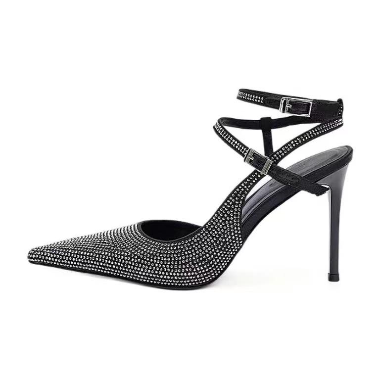 Baotou one-word buckle with rhinestone sandals women s 2025 summer Internet celebrity new thin heel temperament sexy and beautiful high heels 40
Baotou one-word buckle with rhinestone sandals women s 2025 summer Internet celebrity new thin heel temperament sexy and beautiful high heels 40