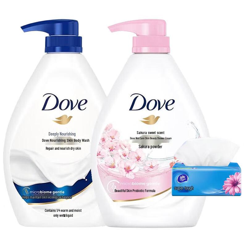 Dove Shower Milk Sakura Sweet Scent & Deep Nourishment with Facial Tissues
Dove Shower Milk Sakura Sweet Scent & Deep Nourishment with Facial Tissues