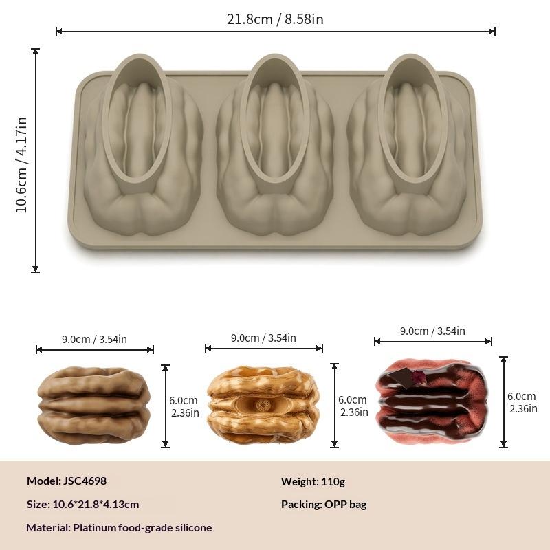 1Pcs Diy Chocolate Ice Cream Mould Large Pecan Pudding Mousse Silicone Mold Cake Decor Baking Special Grinding Tools кофейный
1Pcs Diy Chocolate Ice Cream Mould Large Pecan Pudding Mousse Silicone Mold Cake Decor Baking Special Grinding Tools кофейный