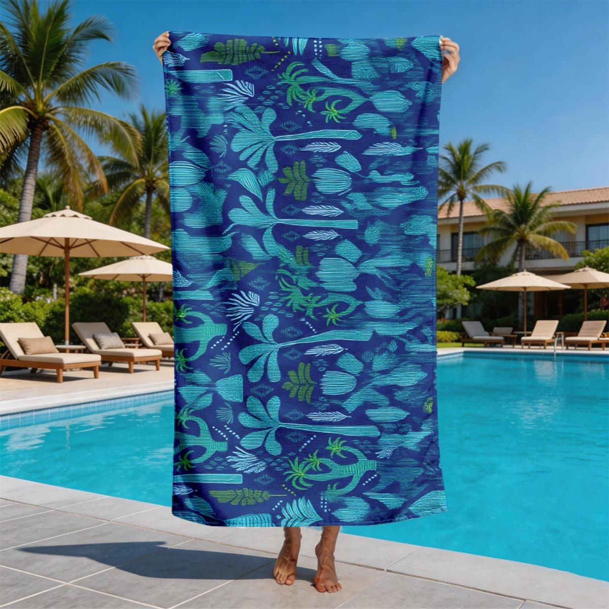 Watercolor palm tree cactus polyester microfiber beach towel is highly absorbent, suitable for swimming and beach outings W40*H60(CM)
Watercolor palm tree cactus polyester microfiber beach towel is highly absorbent, suitable for swimming and beach outings W40*H60(CM)