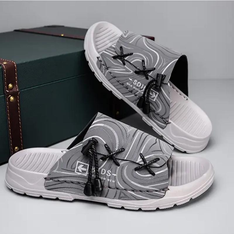 Casual Beach Breathable Men Slippers Fashion Open-toed Sandals Comfortable Anti Slip Shoes Zapatos Para Hombres De Verano 44 сірий
Casual Beach Breathable Men Slippers Fashion Open-toed Sandals Comfortable Anti Slip Shoes Zapatos Para Hombres De Verano 44 сірий