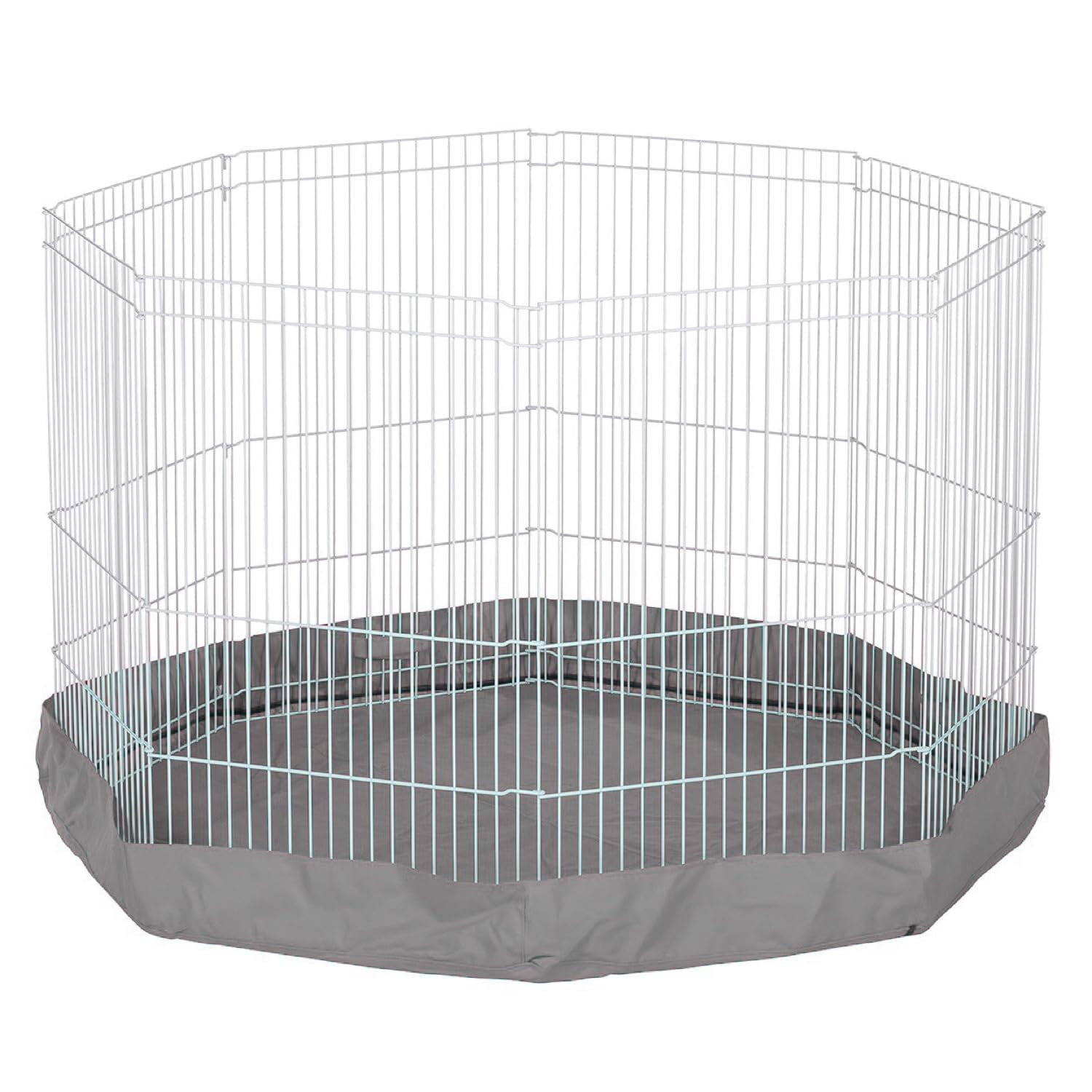 Marshall Small Animal Playpen (8-Way Playpen) with Floor Mat and Cover, Gray, 116 x 116 x 9.5 cm
Marshall Small Animal Playpen (8-Way Playpen) with Floor Mat and Cover, Gray, 116 x 116 x 9.5 cm