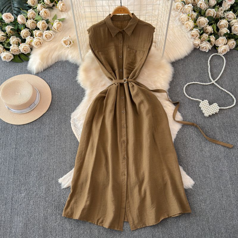 French Style Retro Elegant Dress Summer A- line Shirt Kakhy Green One size
French Style Retro Elegant Dress Summer A- line Shirt Kakhy Green One size