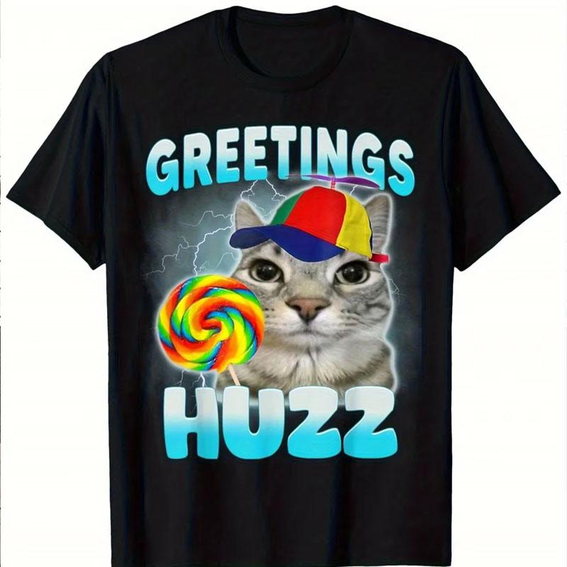 2026 Greetings Huzz Fun Cat Meme T-Shirt Soft Breathable Crew Neck Tee with Rainbow Lollipop Party Hat Design Women Clothing XS чёрный
2026 Greetings Huzz Fun Cat Meme T-Shirt Soft Breathable Crew Neck Tee with Rainbow Lollipop Party Hat Design Women Clothing XS чёрный