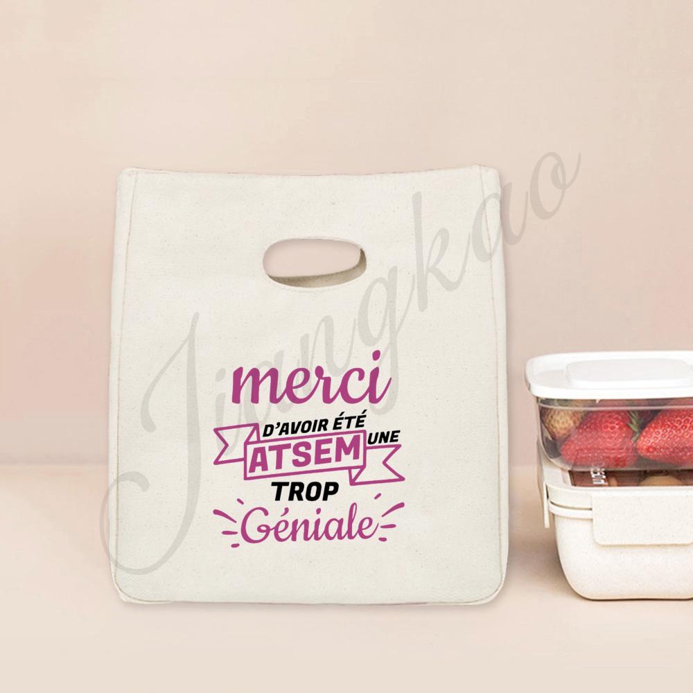 Merci Maitre Atsem Print Cooler Bags Lunch Bag Portable Insulated Bento Bag Thermal Food Pouch Graduate Thanks Gift for Teacher 26X22X12 CM
Merci Maitre Atsem Print Cooler Bags Lunch Bag Portable Insulated Bento Bag Thermal Food Pouch Graduate Thanks Gift for Teacher 26X22X12 CM