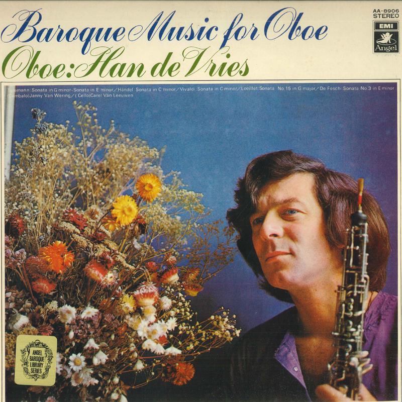 LP Record HAN DE VRIES - baroque oboe music AA8906PROMO ANGEL Japan Classical Used
LP Record HAN DE VRIES - baroque oboe music AA8906PROMO ANGEL Japan Classical Used