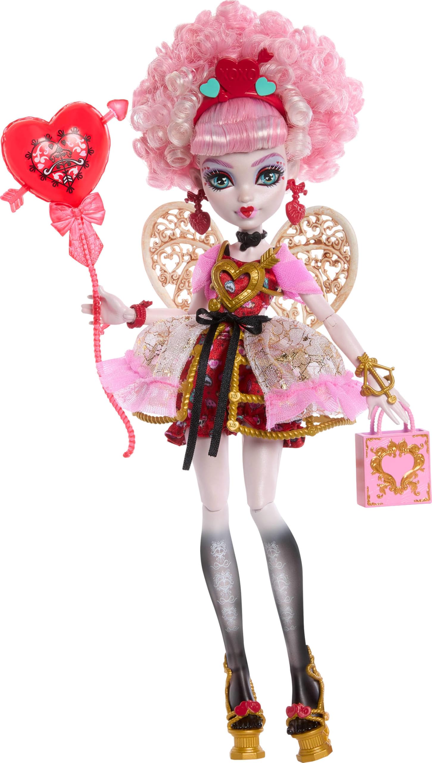 Monster High Scary Sweet Birthday Pink and Red Cupid Asteria Party with Themed Accessories such as and Gifts Doll, Dress, Invitation, Balloons,
Monster High Scary Sweet Birthday Pink and Red Cupid Asteria Party with Themed Accessories such as and Gifts Doll, Dress, Invitation, Balloons,