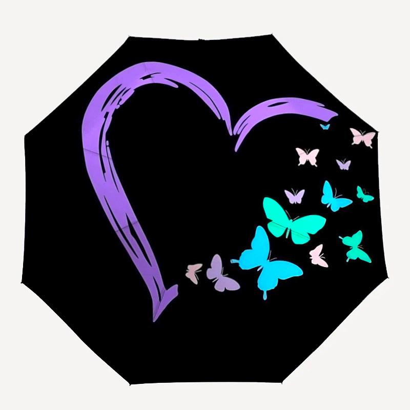 1pc Heart Butterflies Automatic Folding Umbrella - Compact 8-Rib Design, Durable Plastic & Iron, Lightweight for Outdoor Daily Use151
1pc Heart Butterflies Automatic Folding Umbrella - Compact 8-Rib Design, Durable Plastic & Iron, Lightweight for Outdoor Daily Use151