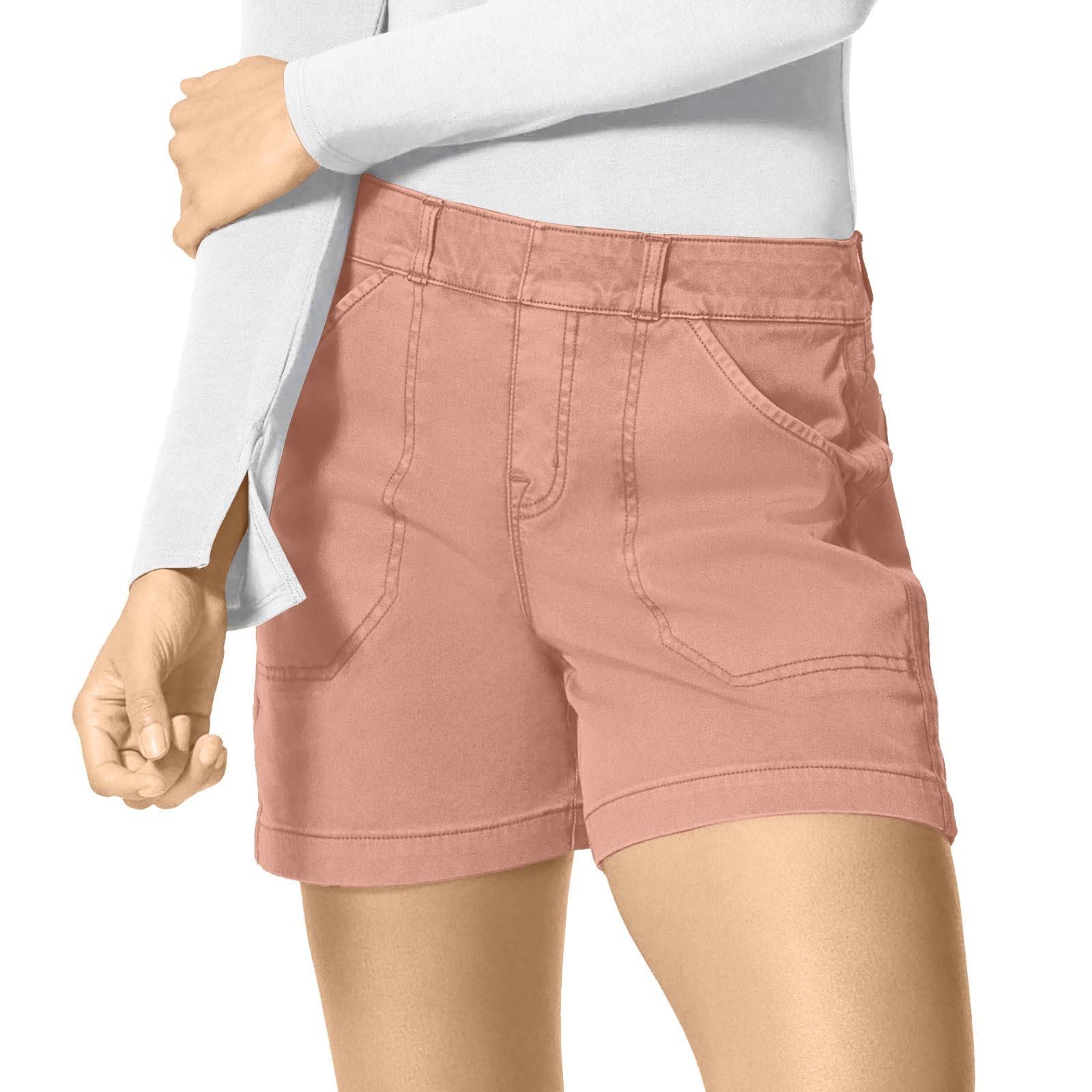 Women s Soft Stretch Twill Short Side Pockets Soft Feel No Button & No Zipper Flattering Fit S рожевий
Women s Soft Stretch Twill Short Side Pockets Soft Feel No Button & No Zipper Flattering Fit S рожевий