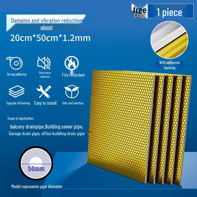 Self-Adhesive Soundproof & Moisture-Proof Pipe Insulation with Mildew Protection
Self-Adhesive Soundproof & Moisture-Proof Pipe Insulation with Mildew Protection