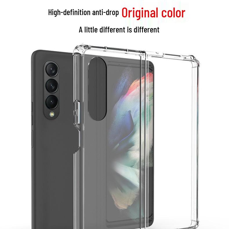 Zfold6 Drop-Proof Phone Case - Transparent Soft Cover with Airbag Corners for Zfold5/Zfold4 Samsung Z Fold 3
Zfold6 Drop-Proof Phone Case - Transparent Soft Cover with Airbag Corners for Zfold5/Zfold4 Samsung Z Fold 3
