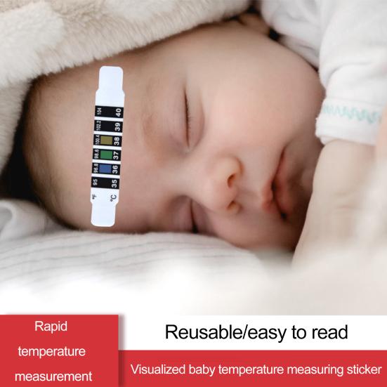 10Pcs Test Temperature Stickers Accurate Digital Display Color-changing Reusable Convenient Adhesive Children Forehead Head Strips Thermometers
10Pcs Test Temperature Stickers Accurate Digital Display Color-changing Reusable Convenient Adhesive Children Forehead Head Strips Thermometers