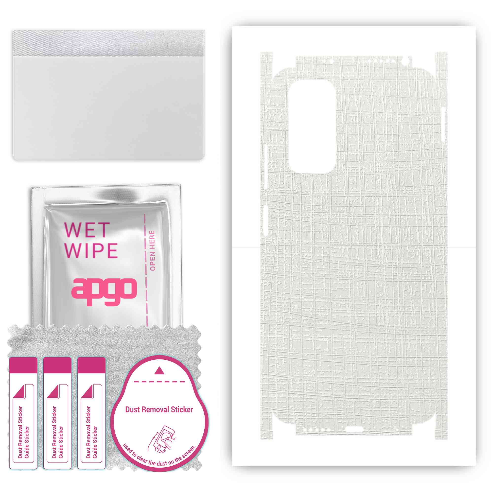 apgo Protective Skin Sticker for the back+sides compatible with Xiaomi Redmi Note 11S, Full Wrap Film, Foil, Vinyl - Pattern White Fabric
apgo Protective Skin Sticker for the back+sides compatible with Xiaomi Redmi Note 11S, Full Wrap Film, Foil, Vinyl - Pattern White Fabric