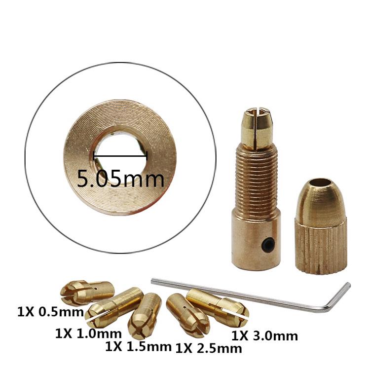 7pcs/set 0.5-3mm Mini Brass Dremel Collet Drill Chucks For Electric Motor Shaft Drill Bit Chuck Adapter Power Tool Accessories
7pcs/set 0.5-3mm Mini Brass Dremel Collet Drill Chucks For Electric Motor Shaft Drill Bit Chuck Adapter Power Tool Accessories