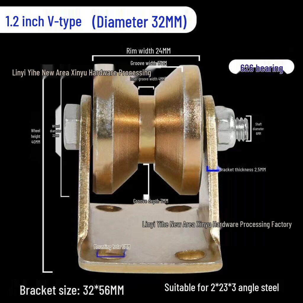 Heavy Duty Galvanized Steel V-Type Sliding Door Pulley with Double Bearing and Solid Groove Wheel
Heavy Duty Galvanized Steel V-Type Sliding Door Pulley with Double Bearing and Solid Groove Wheel