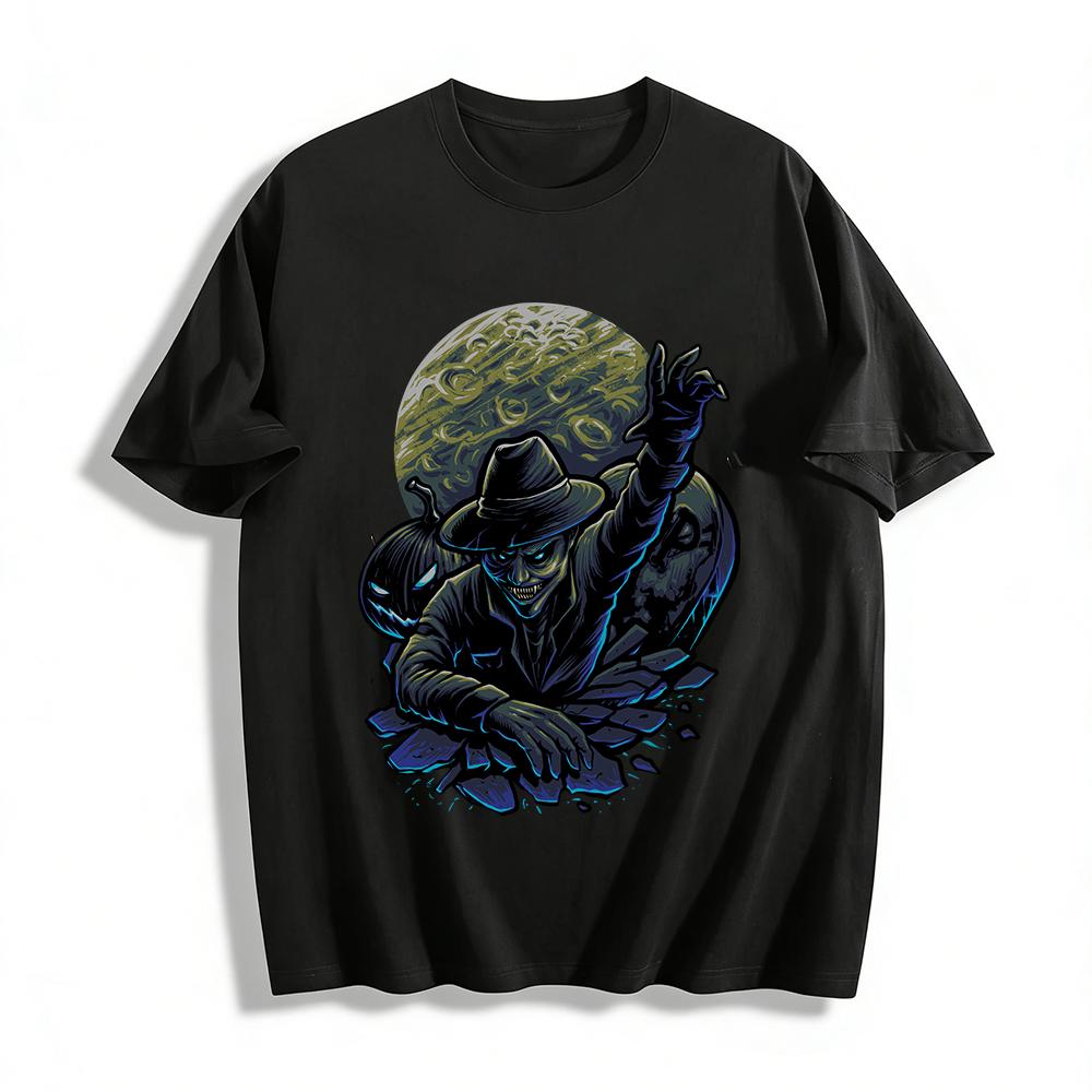 Halloween Moon Night Spooky Pumpkin Portrait Print Casual Long Sleeve Tee Pure cotton T-shirt XXS
Halloween Moon Night Spooky Pumpkin Portrait Print Casual Long Sleeve Tee Pure cotton T-shirt XXS
