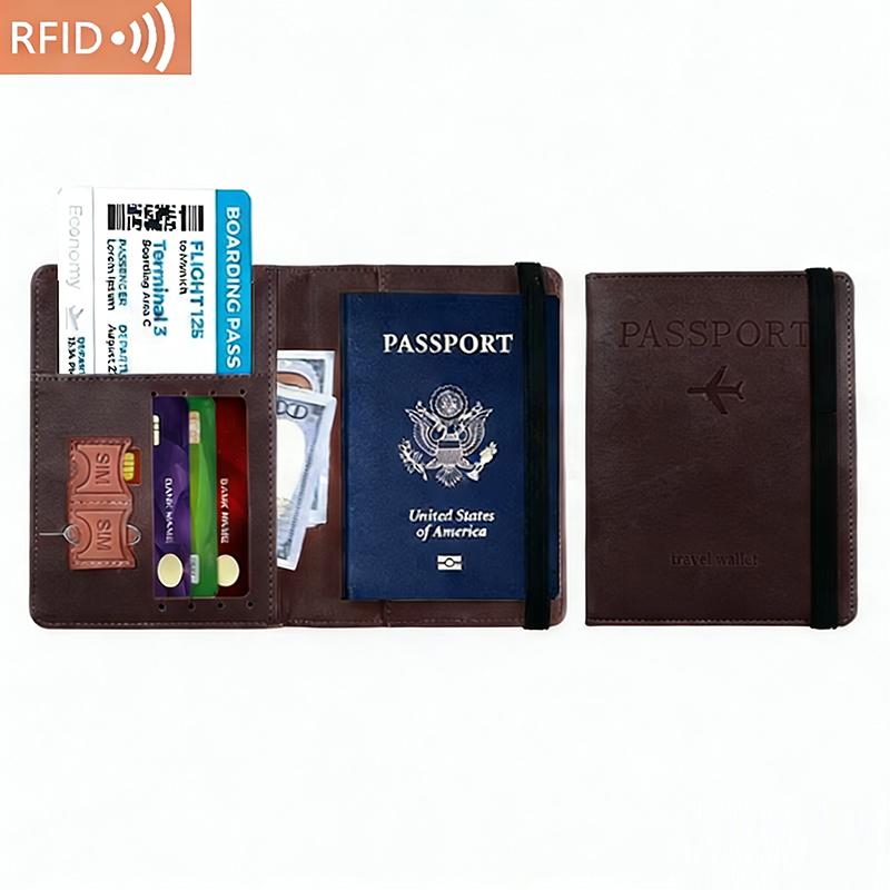 Унісекс Тримач для паспорта зі Шкіри PU - Дорожній Гаманець з RFID-Блокуванням для Кредитних/ID-Карт та Квитків (Чоловіки та жінки)
Унісекс Тримач для паспорта зі Шкіри PU - Дорожній Гаманець з RFID-Блокуванням для Кредитних/ID-Карт та Квитків (Чоловіки та жінки)