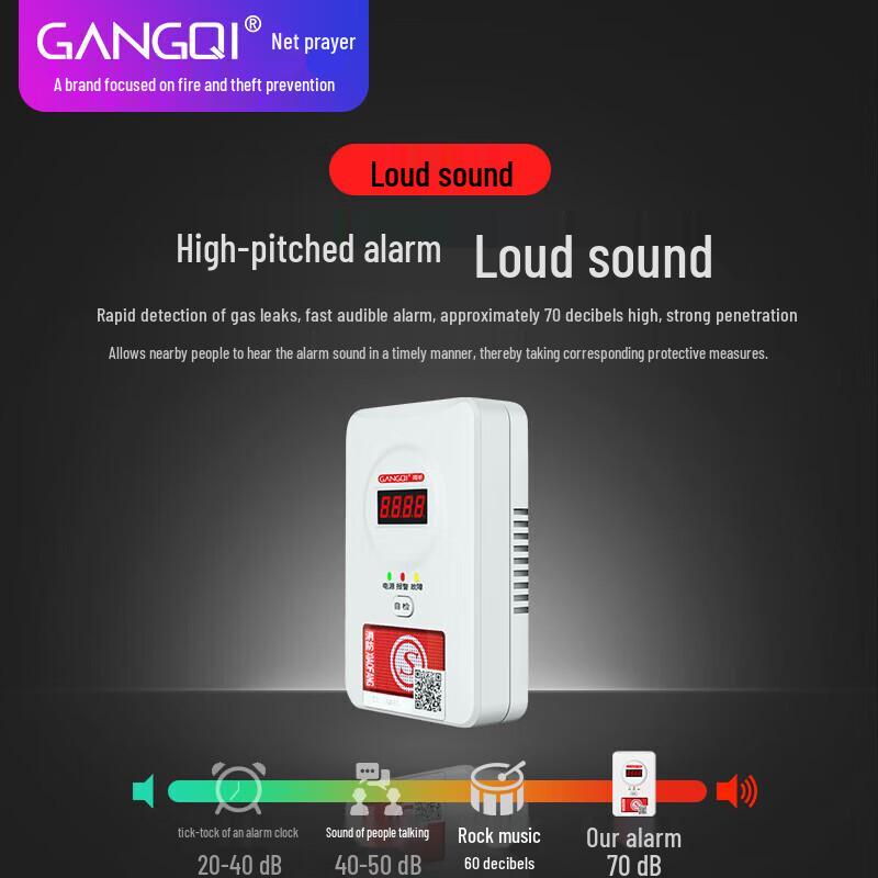 Gangqi YJ-611 Smart Home Combustible Gas Detector
Gangqi YJ-611 Smart Home Combustible Gas Detector