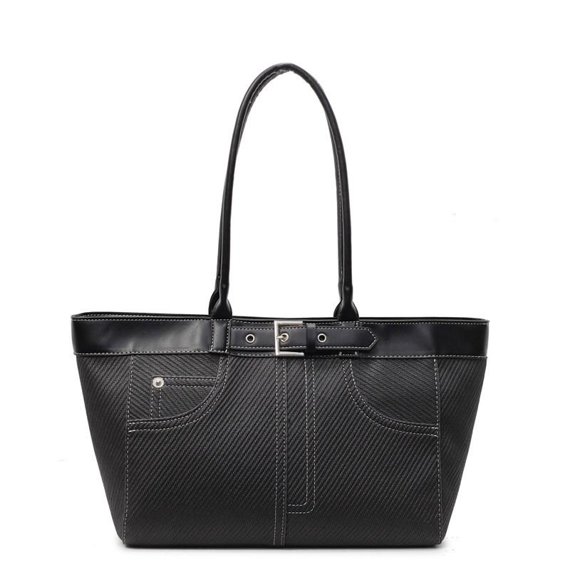 Contemporary Women Large Capacity Bag Internal Zipper Pocket Adjustable Straps Black
Contemporary Women Large Capacity Bag Internal Zipper Pocket Adjustable Straps Black