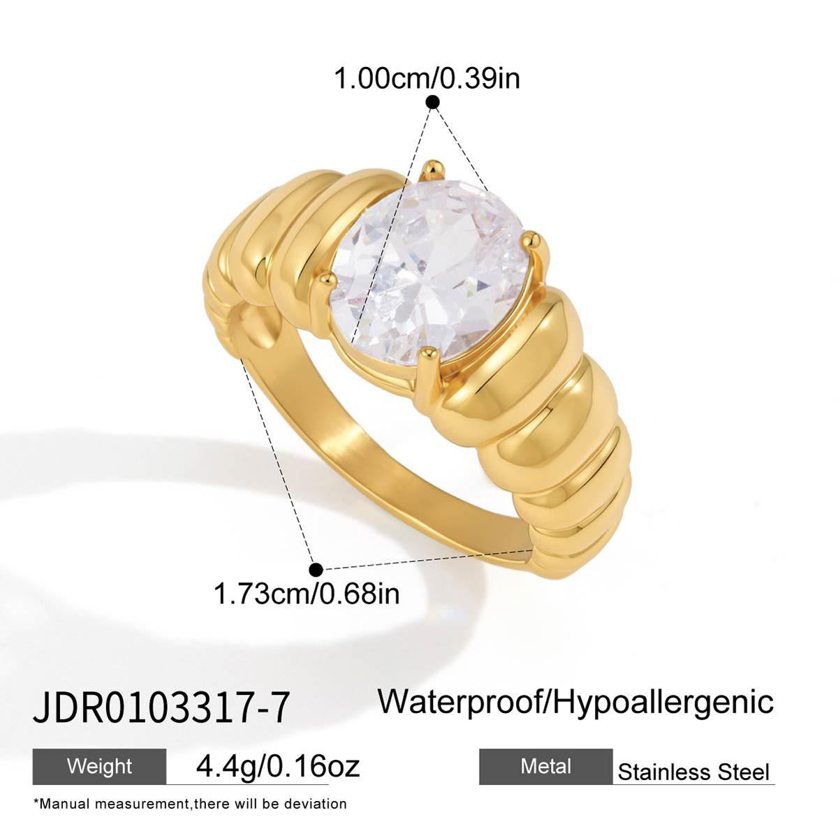 18K Gold Plated CZ Ring Set, Stainless Steel Three-Stone & Pear Cut Stackable Rings, Women s Modern Bridal Jewelry
18K Gold Plated CZ Ring Set, Stainless Steel Three-Stone & Pear Cut Stackable Rings, Women s Modern Bridal Jewelry