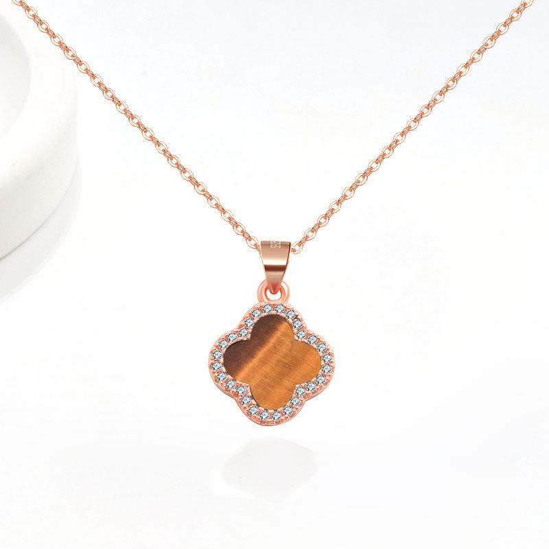 High-end Luxury Four-leaf Clover Necklace Women s Clavicle Chain Pendant 925 silver
High-end Luxury Four-leaf Clover Necklace Women s Clavicle Chain Pendant 925 silver