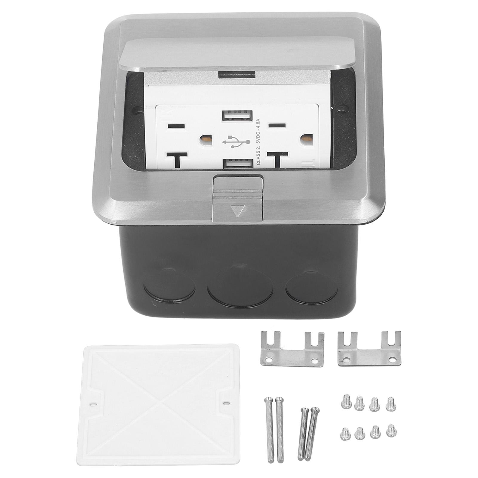 Desktop Socket 20A Bounce Design Outlet Table Connection Box Table Recessed Outlet with 2 USB Port
Desktop Socket 20A Bounce Design Outlet Table Connection Box Table Recessed Outlet with 2 USB Port