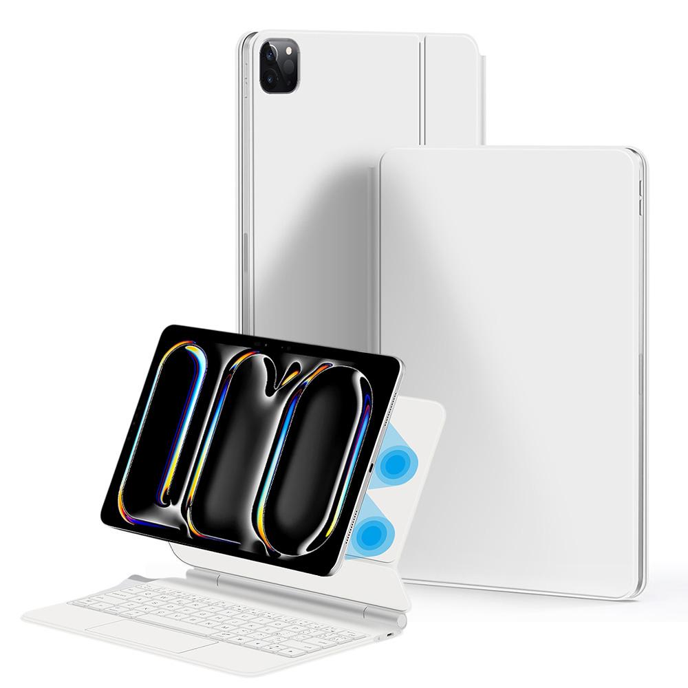 For iPad Pro 11 (2024) Magnetic Floating Bluetooth-Compatible Keyboard (Russian)+Leather Tablet Case White
For iPad Pro 11 (2024) Magnetic Floating Bluetooth-Compatible Keyboard (Russian)+Leather Tablet Case White