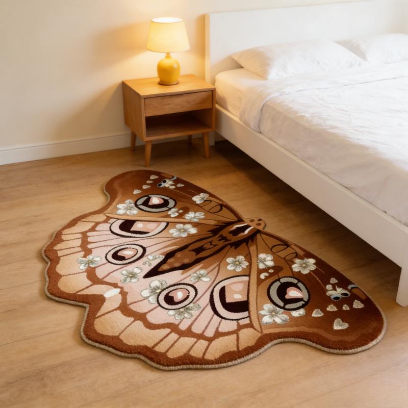 Modern Style Carpets for Living Room Color Butterfly Bedroom Decor Carpet Fluffy Soft Irregular Rug Home Thicken Plush Floor Mat 80x120cm
Modern Style Carpets for Living Room Color Butterfly Bedroom Decor Carpet Fluffy Soft Irregular Rug Home Thicken Plush Floor Mat 80x120cm