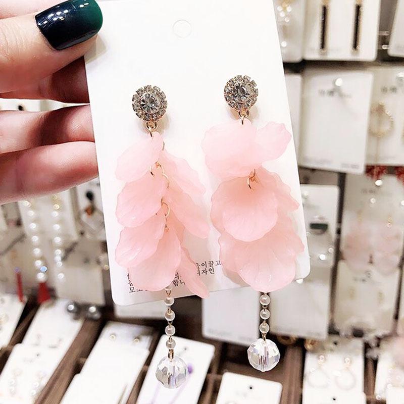 Super Fairy Pink Flower Petals Pearl Long Tassel Dangle Earrings for Women Romantic Wedding Party Daily Wear Vacation Jewelry рожевий
Super Fairy Pink Flower Petals Pearl Long Tassel Dangle Earrings for Women Romantic Wedding Party Daily Wear Vacation Jewelry рожевий