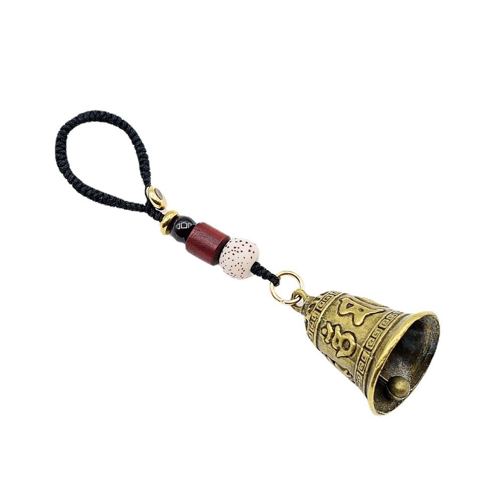Hanging Crafts Handmade Woven Six-word Mantra Bell Keychains Vintage Chinese Style Tibetan Buddhism
Hanging Crafts Handmade Woven Six-word Mantra Bell Keychains Vintage Chinese Style Tibetan Buddhism