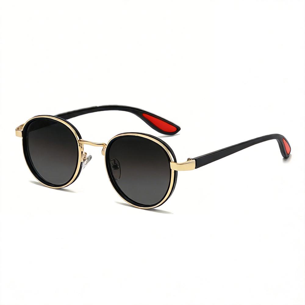 Fashion Eyewear Red Accents Men Women Goggles Uv Sunglasses Stylish Round Metal Steampunk Sunglasses For Outdoor Activities
Fashion Eyewear Red Accents Men Women Goggles Uv Sunglasses Stylish Round Metal Steampunk Sunglasses For Outdoor Activities