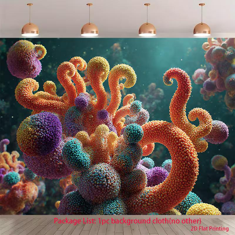 2D Artistic Marine Life Tapestry for Underwater Content Creation & Home Decor 47.2x31.5inch/120*80cm
2D Artistic Marine Life Tapestry for Underwater Content Creation & Home Decor 47.2x31.5inch/120*80cm