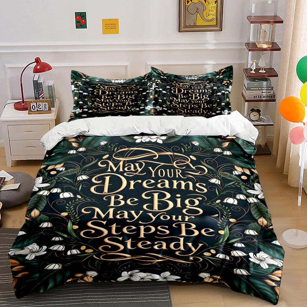 Inspirational text with flowers. Bedding sets Duvet cover sets Duvet covers Pillowcases(1 * Duvet Cover 2 * Pillowcases, without duvet insert) 135x200cm
Inspirational text with flowers. Bedding sets Duvet cover sets Duvet covers Pillowcases(1 * Duvet Cover 2 * Pillowcases, without duvet insert) 135x200cm