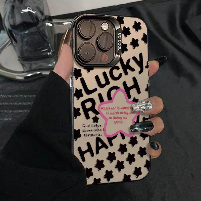 Lucky Rich Cartoon Clear Phone Case With Star Pattern, Protective Cover For IPhone iPhone 13 PRO MAX чёрный
Lucky Rich Cartoon Clear Phone Case With Star Pattern, Protective Cover For IPhone iPhone 13 PRO MAX чёрный