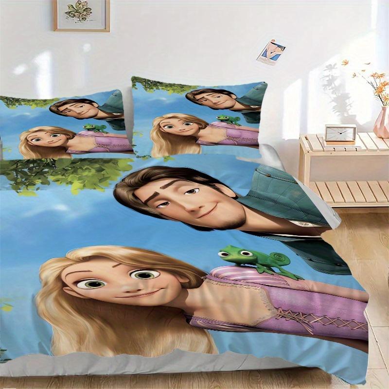 3pcs Tangled Rapunzel & Flynn Rider Bedding Set, Including 1 Quilt Cover and 2 Pillow Shams, Without Filling, Soft and Comfortable Home Bedroom F 135x200cm
3pcs Tangled Rapunzel & Flynn Rider Bedding Set, Including 1 Quilt Cover and 2 Pillow Shams, Without Filling, Soft and Comfortable Home Bedroom F 135x200cm