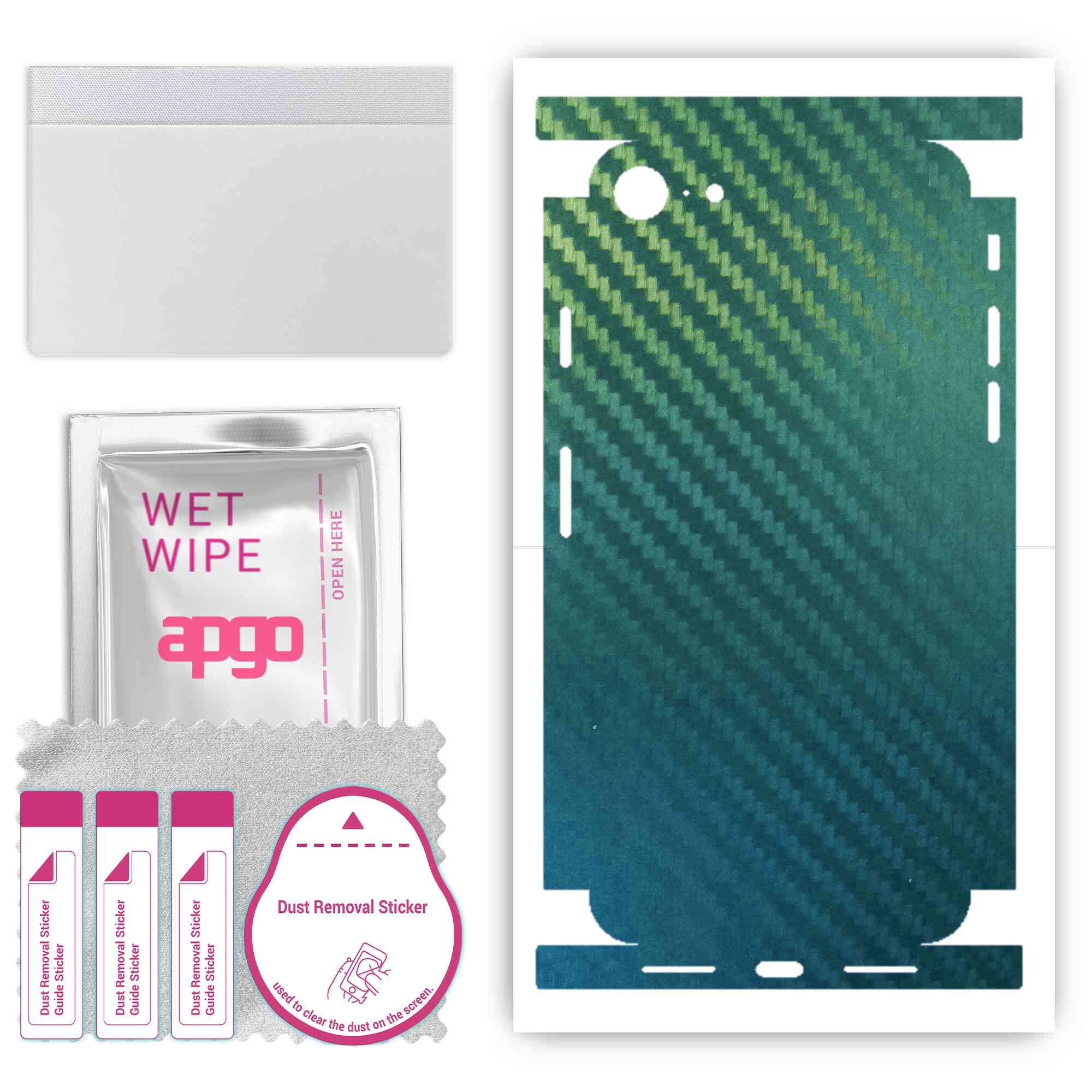 Apgo Protective Skin Sticker for the back+sides compatible with Apple iPhone SE 2020, Full Wrap Film, Foil, Vinyl - Pattern Carbon Chameleon CAKA1
Apgo Protective Skin Sticker for the back+sides compatible with Apple iPhone SE 2020, Full Wrap Film, Foil, Vinyl - Pattern Carbon Chameleon CAKA1