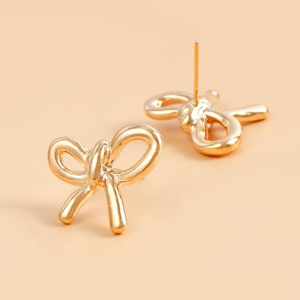 Pendientes Simple Earrings Jewelry Accessories Piercing Ear Stud Bow Knot Stud Earrings Girls Gift
Pendientes Simple Earrings Jewelry Accessories Piercing Ear Stud Bow Knot Stud Earrings Girls Gift