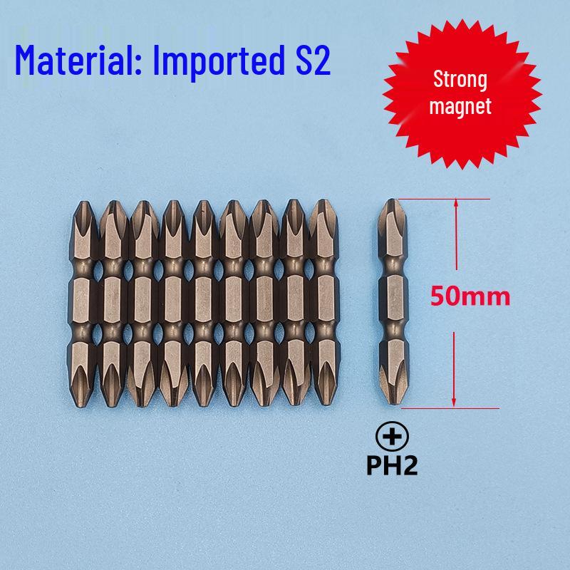 Electric Phillips Head Screwdriver Bit - Tungsten Steel, High Hardness, Anti-Slip, Strong Magnetic
Electric Phillips Head Screwdriver Bit - Tungsten Steel, High Hardness, Anti-Slip, Strong Magnetic