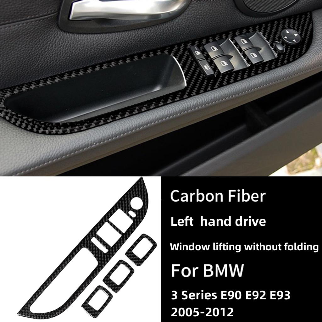 Carbon Fiber Car Window Lifting Control Button Switch Trim Cover Armrest Panel Sticker For BMW E60 5 Series 08-10 X5 X6 E70 E71
Carbon Fiber Car Window Lifting Control Button Switch Trim Cover Armrest Panel Sticker For BMW E60 5 Series 08-10 X5 X6 E70 E71