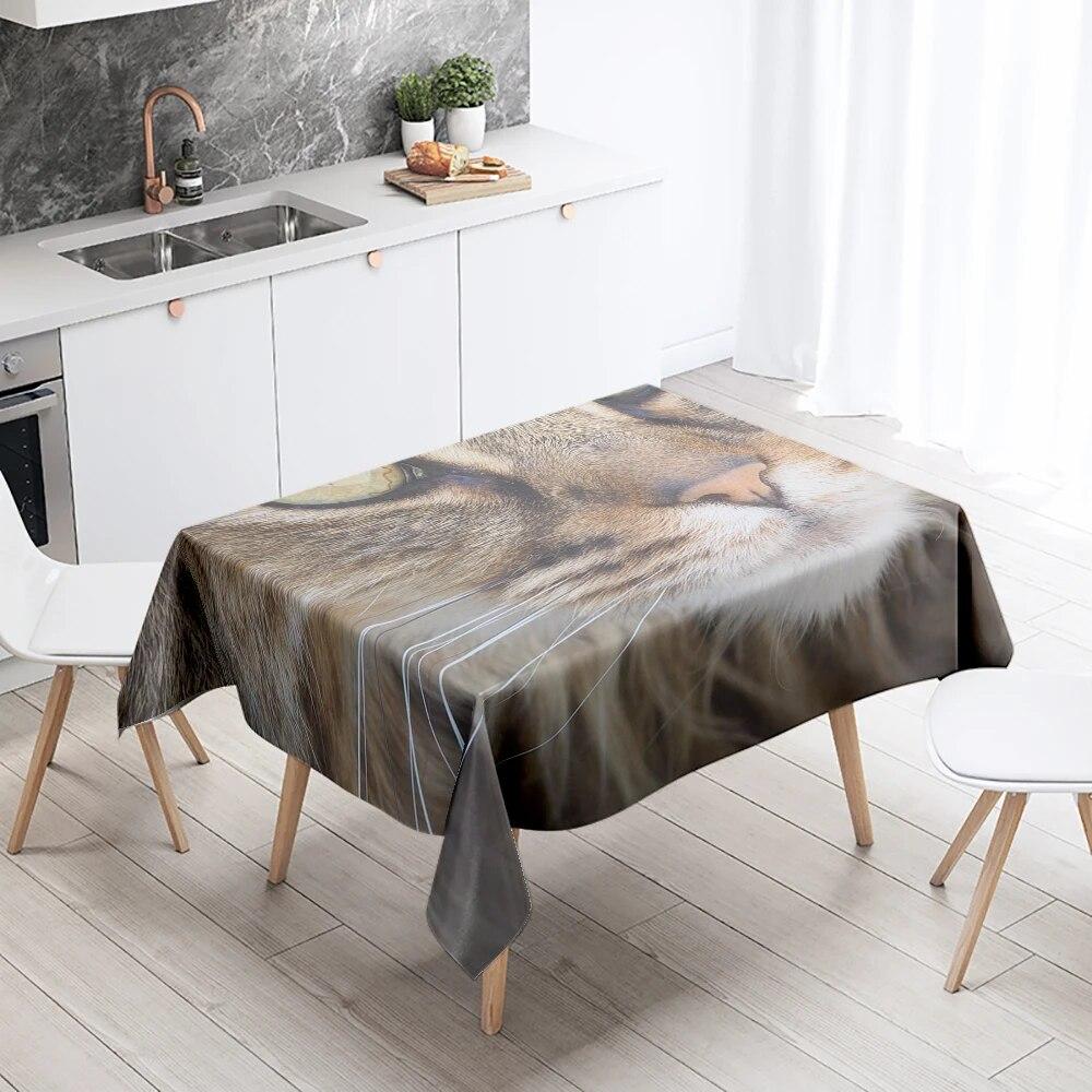 Скатерть с милым котом, водонепроницаемая прямоугольная скатерть с защитой от пятен, украшение для кухонного стола, домашний декор 40x70cm
Скатерть с милым котом, водонепроницаемая прямоугольная скатерть с защитой от пятен, украшение для кухонного стола, домашний декор 40x70cm