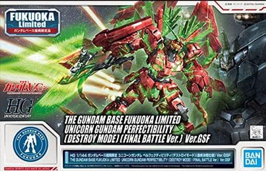 BANDAI HG Gundam Base Fukuoka Limited Unicorn Gundam Perfectibility Battle Mobile Suit Gundam UC 1/144 (Режим уничтожения) (Окончательная спецификация) Вер.GSF
BANDAI HG Gundam Base Fukuoka Limited Unicorn Gundam Perfectibility Battle Mobile Suit Gundam UC 1/144 (Режим уничтожения) (Окончательная спецификация) Вер.GSF