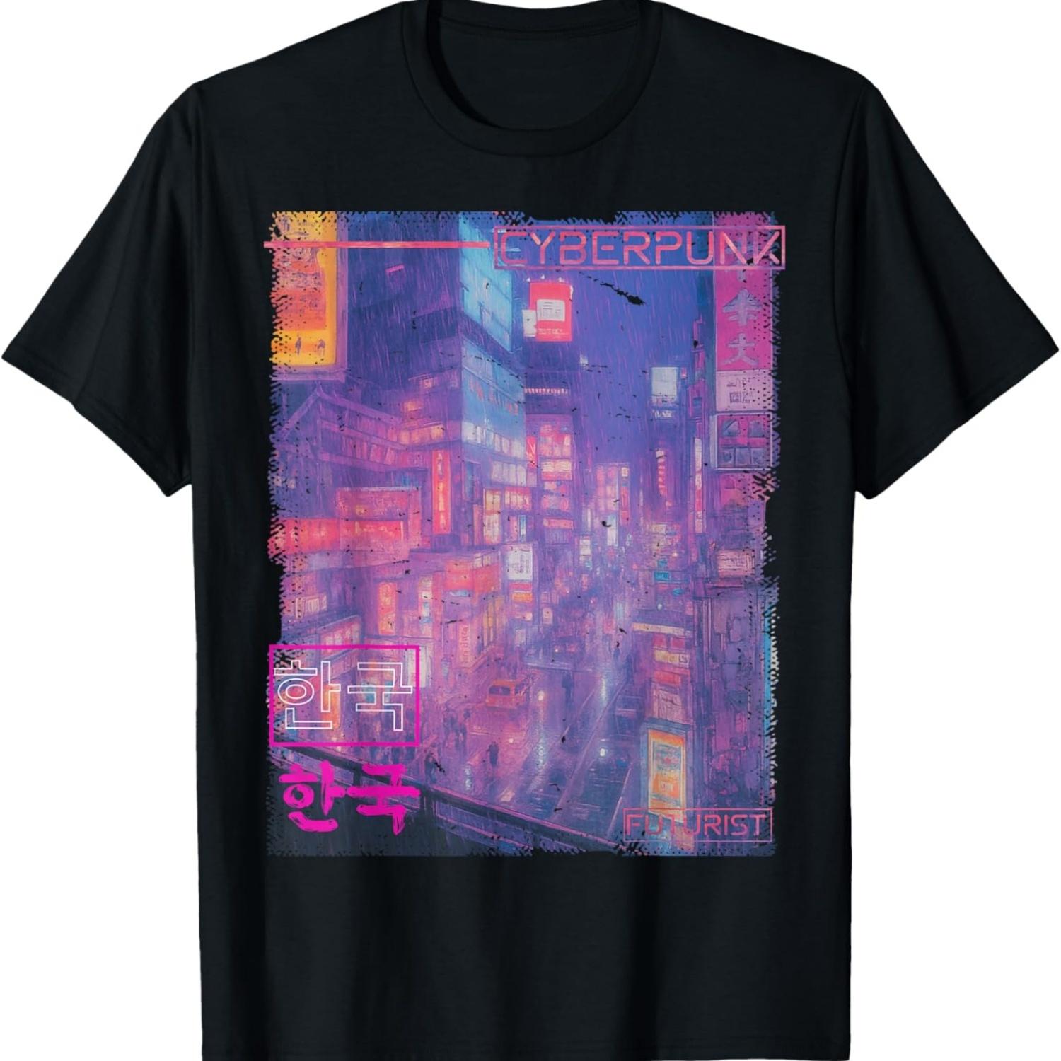 Korean Cyberpunk Seoul Streetwear Kpop Aesthetic T-Shirt(3) S чёрный
Korean Cyberpunk Seoul Streetwear Kpop Aesthetic T-Shirt(3) S чёрный
