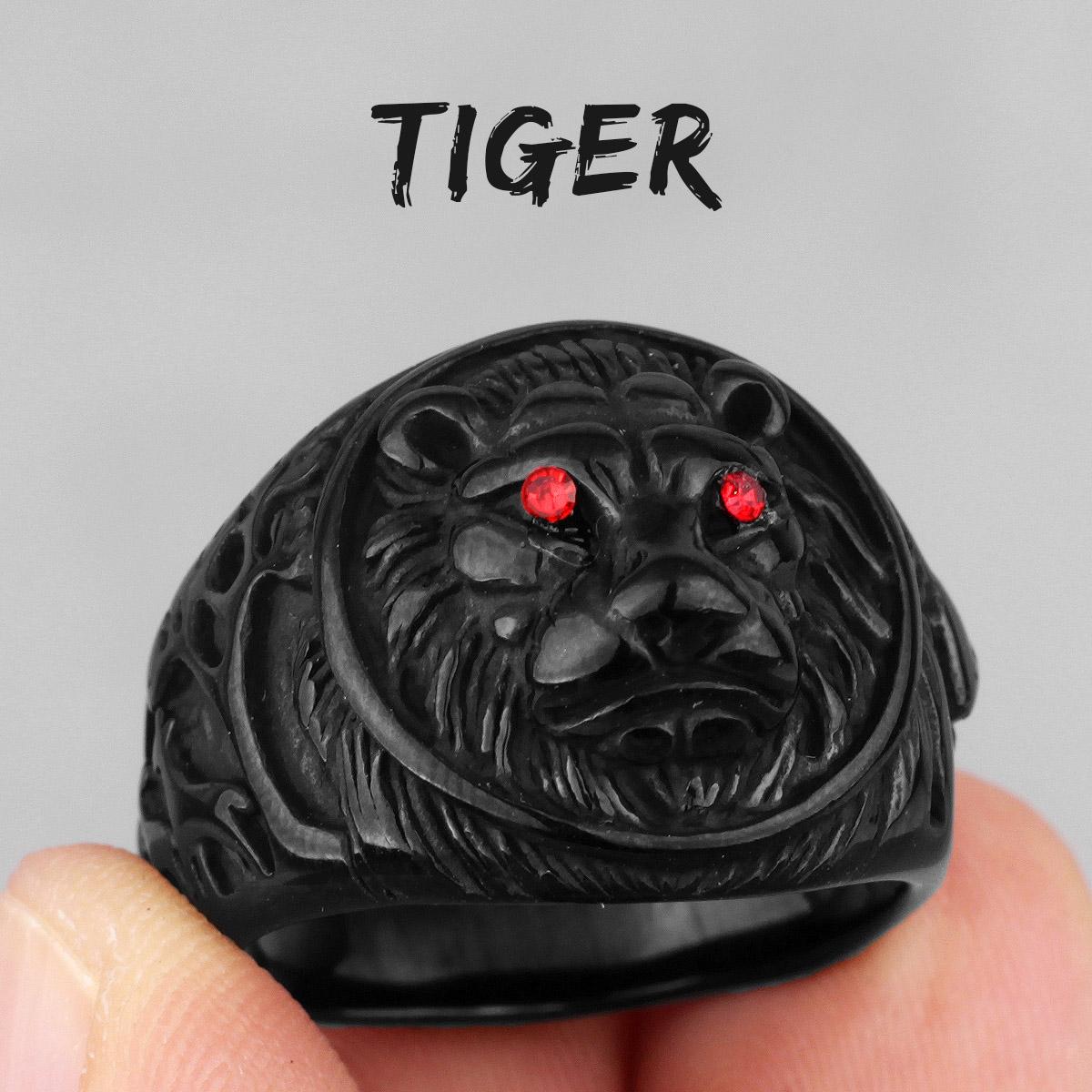 Black Tiger Animal Stainless Steel Mens Rings Punk HipHop Rap Unique for Male Boyfriend Biker Jewelry Creativity Gift Wholesale 13
Black Tiger Animal Stainless Steel Mens Rings Punk HipHop Rap Unique for Male Boyfriend Biker Jewelry Creativity Gift Wholesale 13