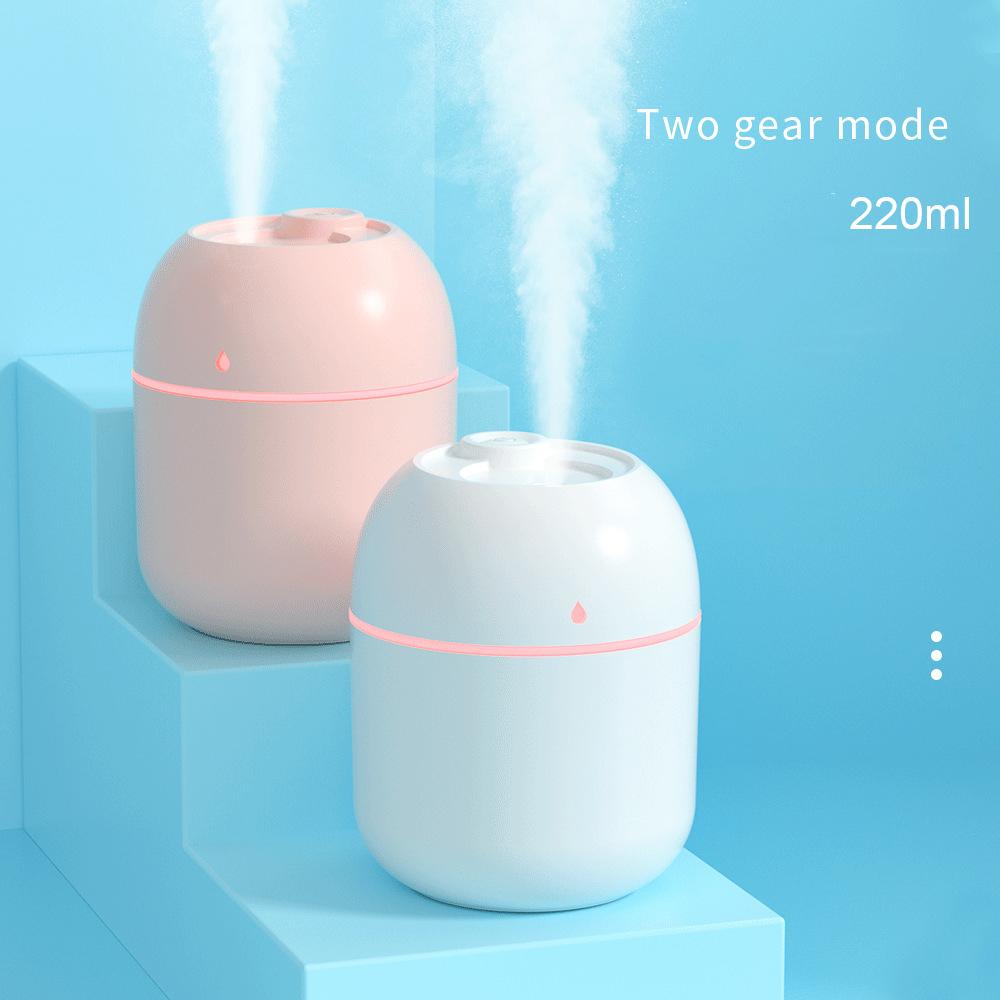220ML USB Humidifier Mini Portable Mute Air Humidifiers Ultrasonic Spray Diffuser Aroma Essential Mist Maker Colorful Light
220ML USB Humidifier Mini Portable Mute Air Humidifiers Ultrasonic Spray Diffuser Aroma Essential Mist Maker Colorful Light