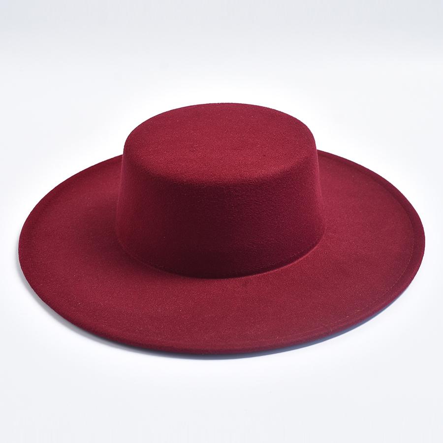 French Women s Hat Big Wide Brim 10CM Fedora Hat Winter Wool Derby Wedding Jazz Hats Flat Top Felt Hat 56-58CM бордовий
French Women s Hat Big Wide Brim 10CM Fedora Hat Winter Wool Derby Wedding Jazz Hats Flat Top Felt Hat 56-58CM бордовий