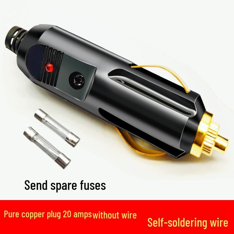 Universal 12V/24V Pure Copper High-Power Car Cigarette Lighter Plug with High-Temperature Resistance and Air Pump Charging Extension Cord Default option
Universal 12V/24V Pure Copper High-Power Car Cigarette Lighter Plug with High-Temperature Resistance and Air Pump Charging Extension Cord Default option