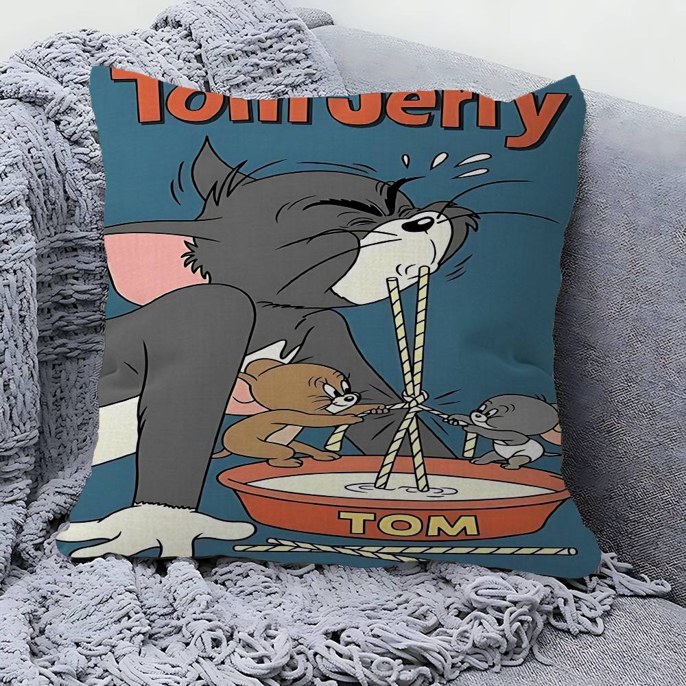 Cartoon Cute T-Tom And J-Jerry Cushion Cover Pillow Cover Decor Pillowcase Printed Cushion Case For Couch 30cmx30cm
Cartoon Cute T-Tom And J-Jerry Cushion Cover Pillow Cover Decor Pillowcase Printed Cushion Case For Couch 30cmx30cm
